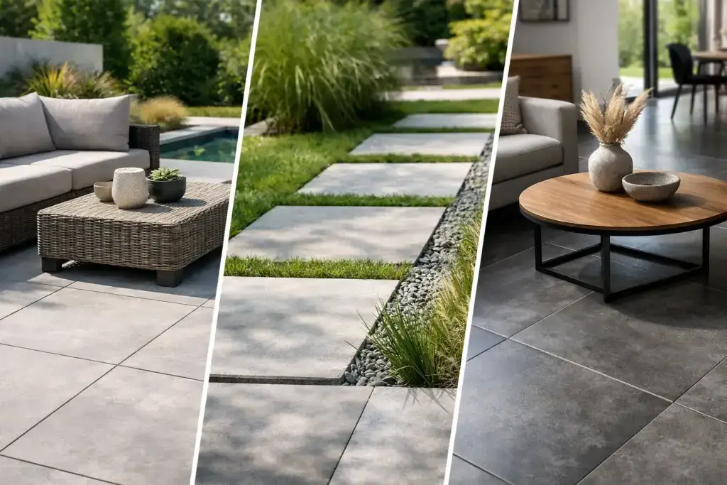 Betontegels kiezen voor terras, tuin en interieur